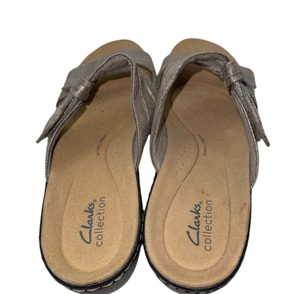 Clark's Collection Women's Shoes Size 11 Metallic Textile Upper Slip On - Picture 7 of 11